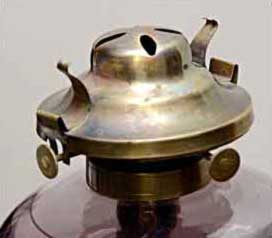 Photo of P.&nbsp;Baker Pat. 123376 Four Rope Wick Burner