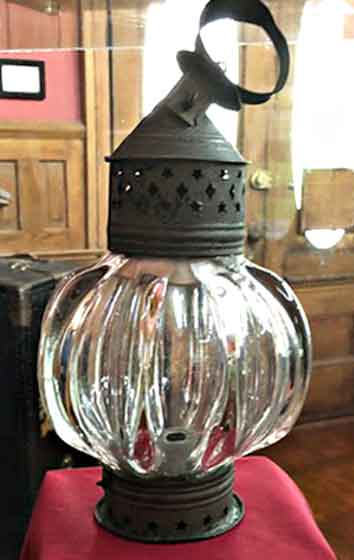 Lobed-Globe Railway Lantern Ca.1840's Unusual Lobed-Globe Railway Lantern Ca.1840's, Madison, IN