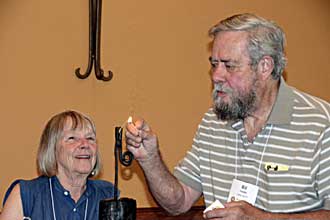 Bill Courter Lighting the Rush Photo showing Bill Courter Lighting the Rush